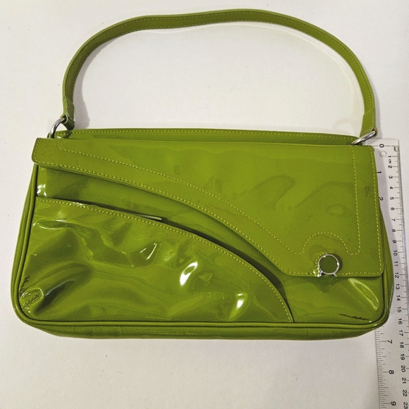 Furla - Patent Leather Shoulder Bag in Green - *Please Read* - Picture 11 of 11